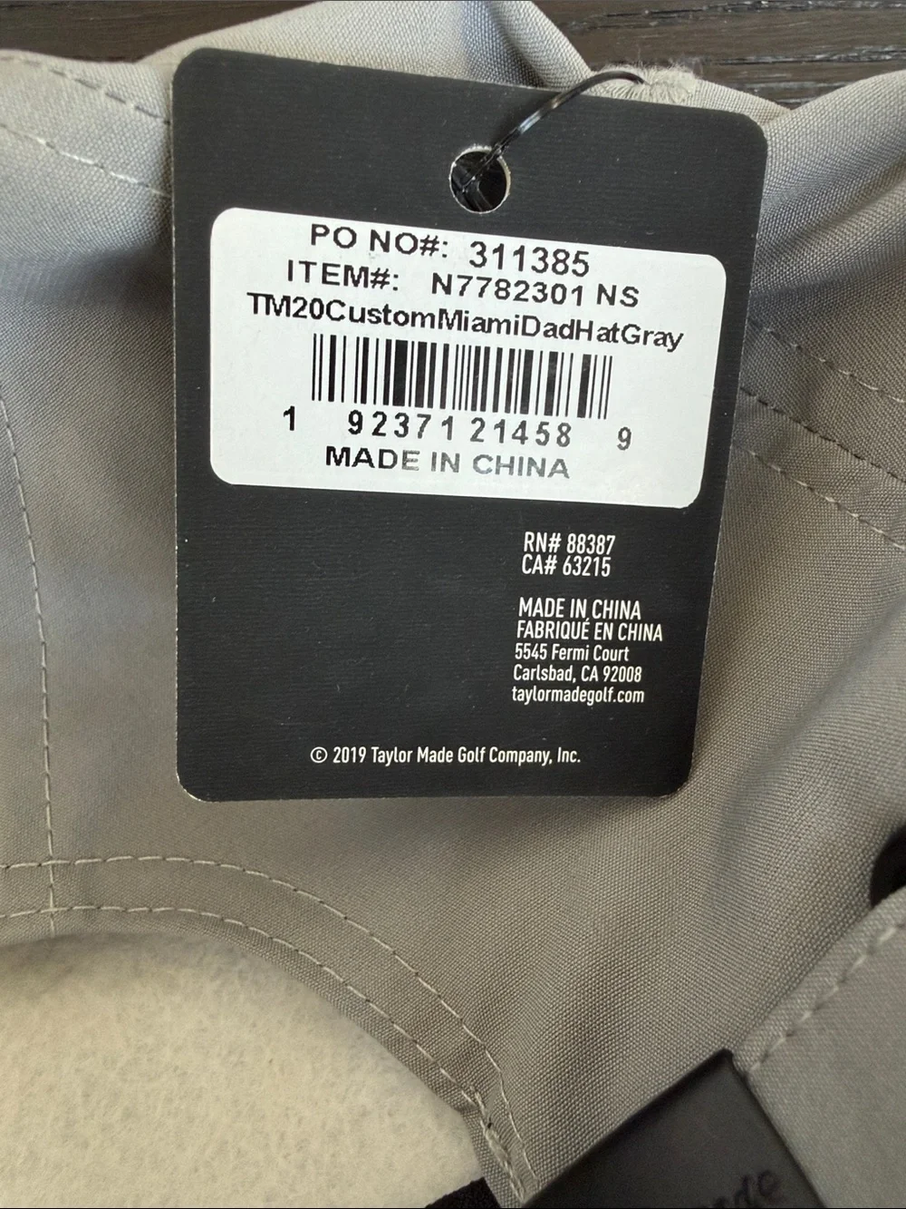 TaylorMade hat quixote